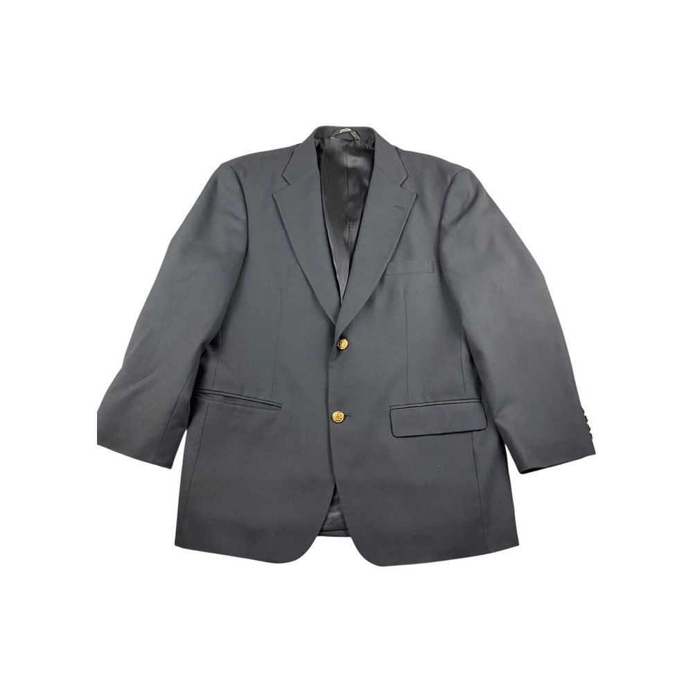 Haggar‎ Black Label Men's Charcoal Gray Blazer Two Button Classic Fit
